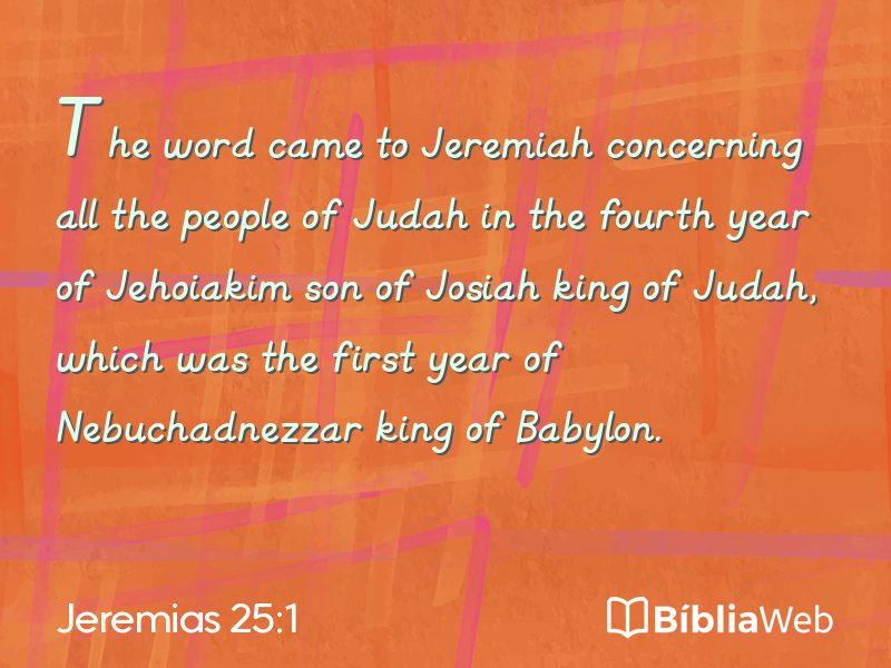 Jeremias 25:1 em imagem para compartilhar