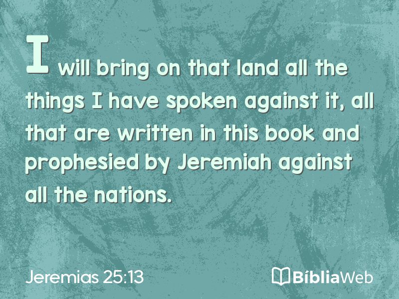 Jeremias 25:13 em imagem para compartilhar