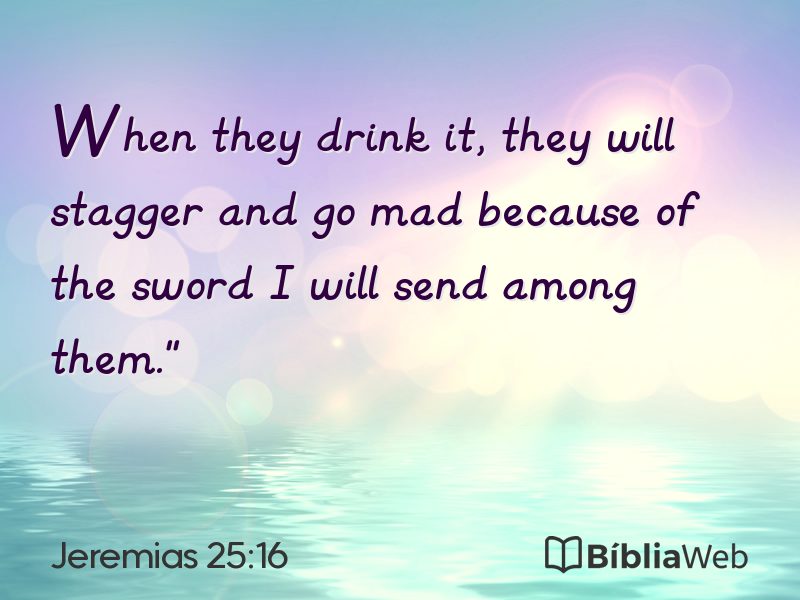 Jeremias 25:16 em imagem para compartilhar