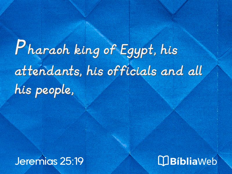 Jeremias 25:19 em imagem para compartilhar