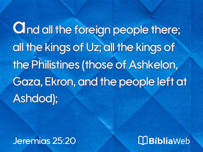 Jeremias 25:20 em imagem para compartilhar