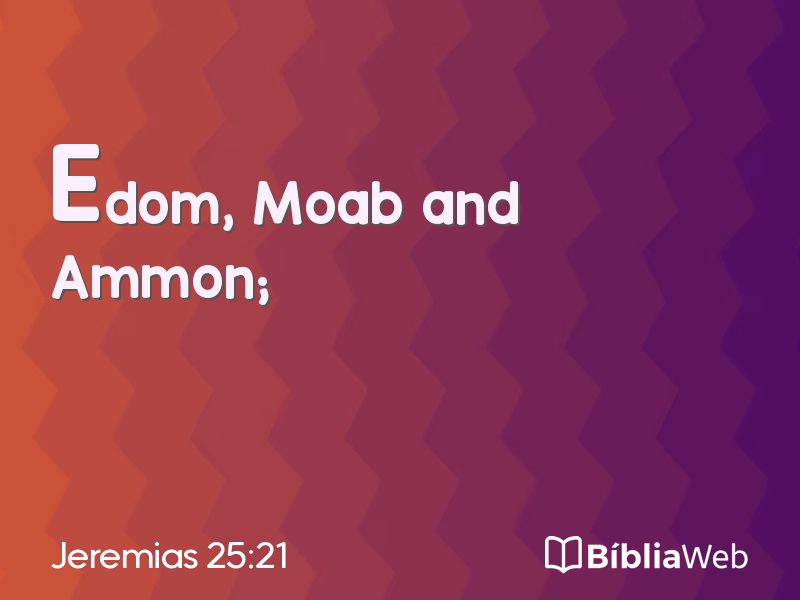 Jeremias 25:21 em imagem para compartilhar