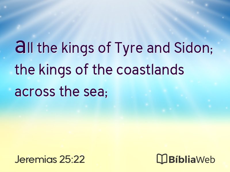 Jeremias 25:22 em imagem para compartilhar