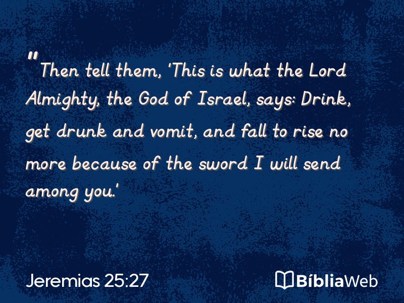 Jeremias 25:27 em imagem para compartilhar