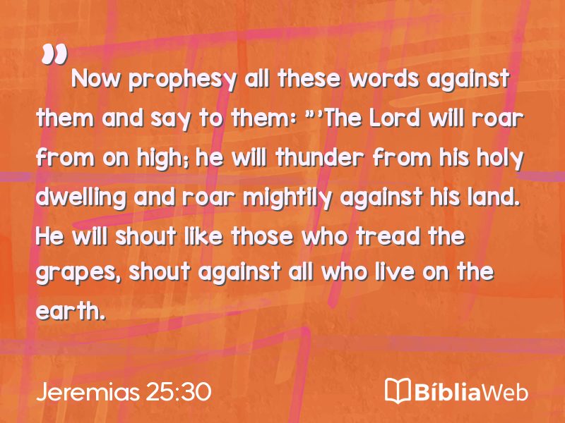 Jeremias 25:30 em imagem para compartilhar