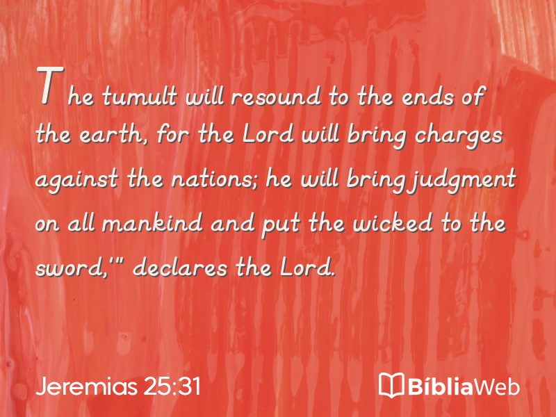 Jeremias 25:31 em imagem para compartilhar