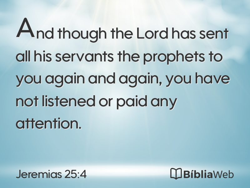 Jeremias 25:4 em imagem para compartilhar