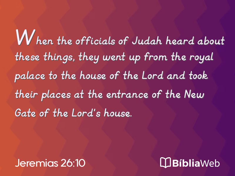 Jeremias 26:10 em imagem para compartilhar