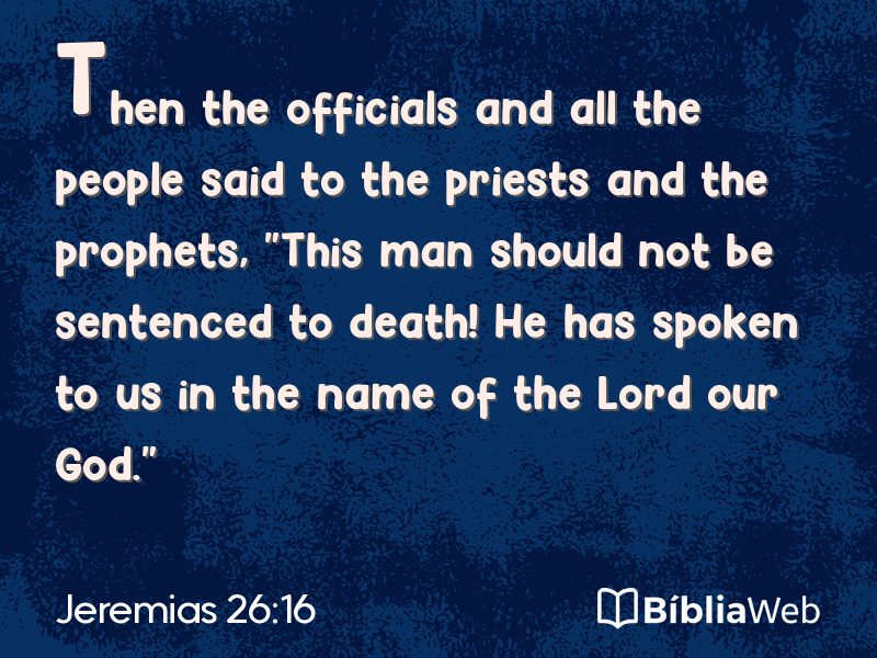 Jeremias 26:16 em imagem para compartilhar