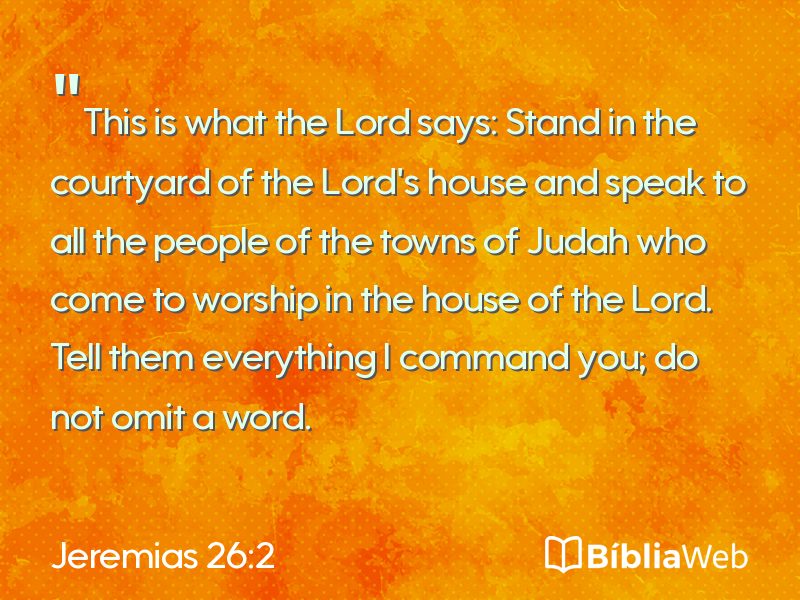 Jeremias 26:2 em imagem para compartilhar