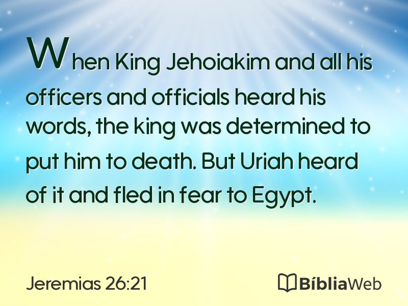 Jeremias 26:21 em imagem para compartilhar