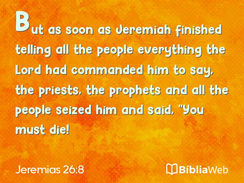 Jeremias 26:8 em imagem para compartilhar