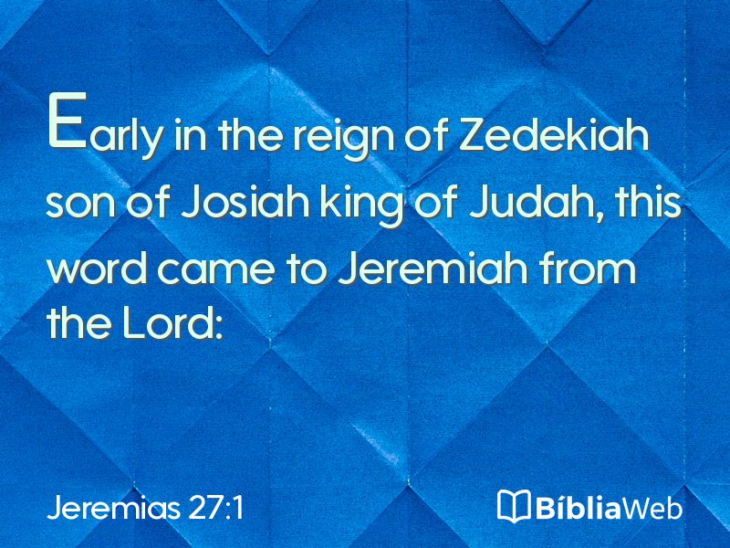 Jeremias 27:1 em imagem para compartilhar