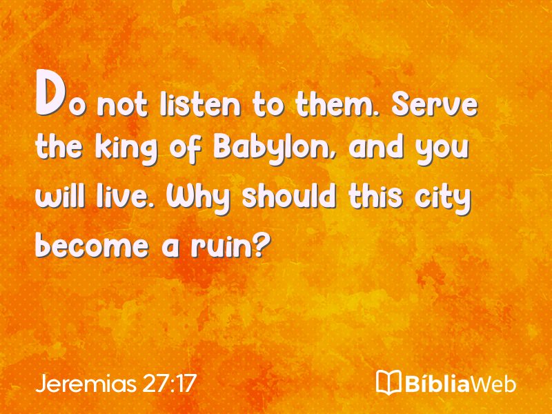 Jeremias 27:17 em imagem para compartilhar