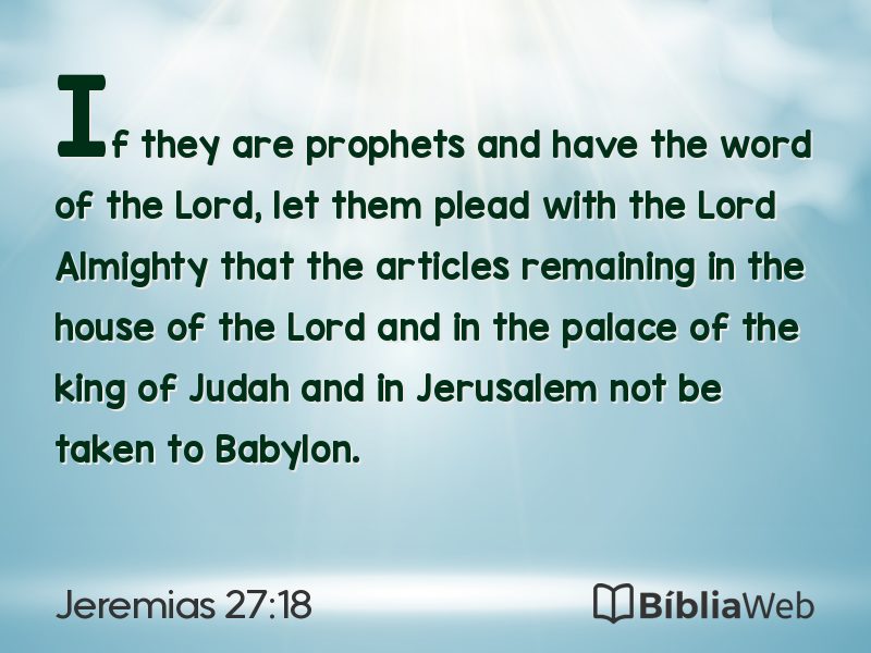 Jeremias 27:18 em imagem para compartilhar