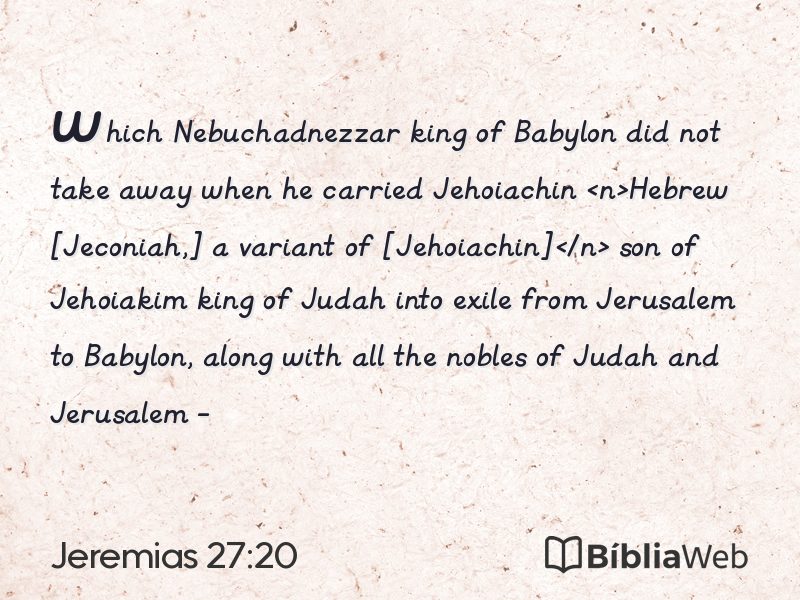 Jeremias 27:20 em imagem para compartilhar