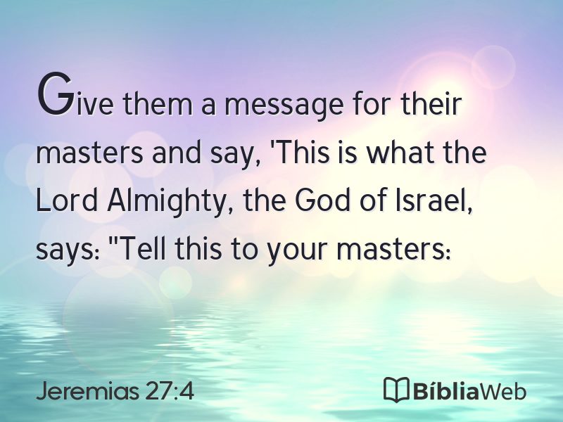 Jeremias 27:4 em imagem para compartilhar