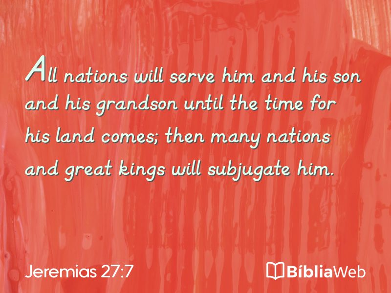 Jeremias 27:7 em imagem para compartilhar