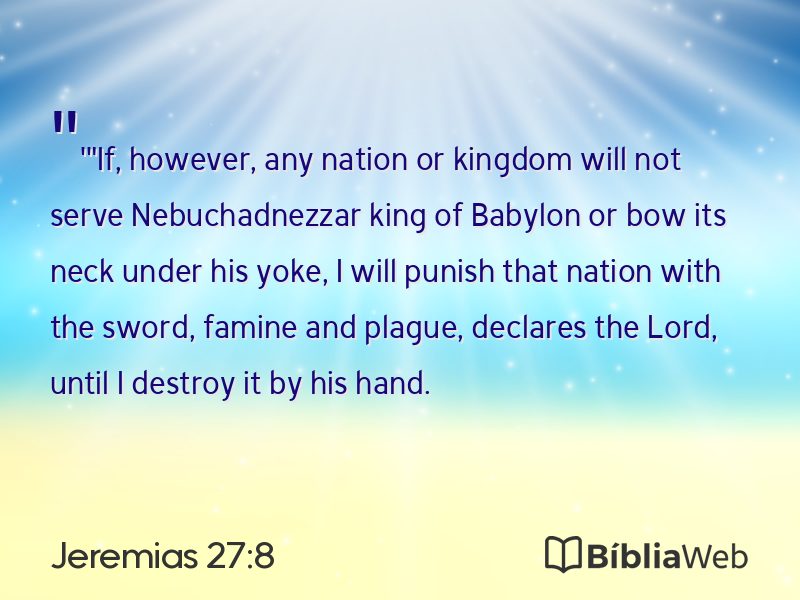 Jeremias 27:8 em imagem para compartilhar