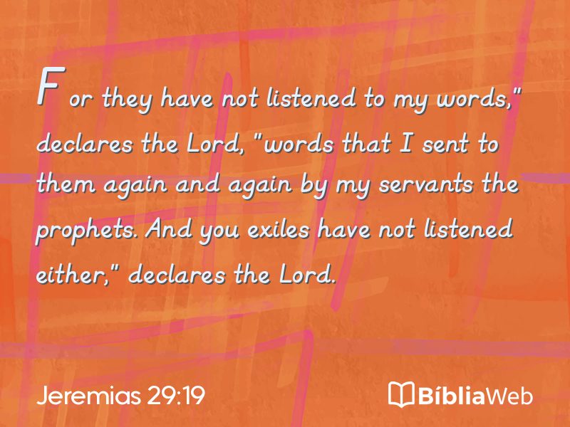 Jeremias 29:19 em imagem para compartilhar