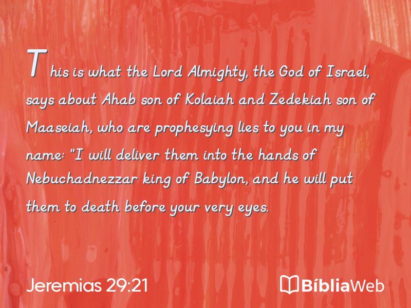 Jeremias 29:21 em imagem para compartilhar