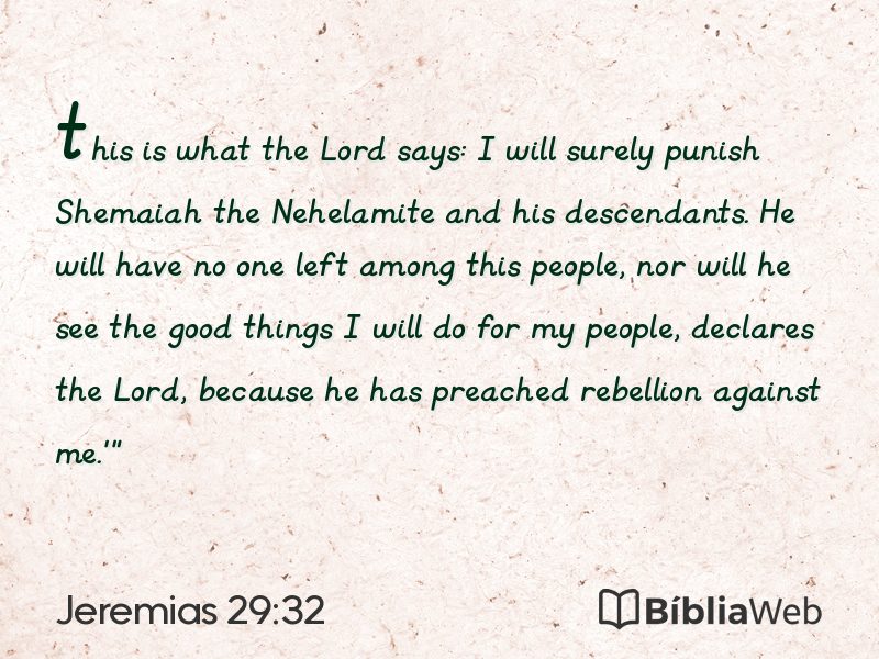 Jeremias 29:32 em imagem para compartilhar