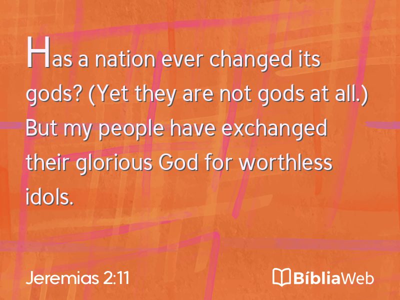 Jeremias 2:11 em imagem para compartilhar