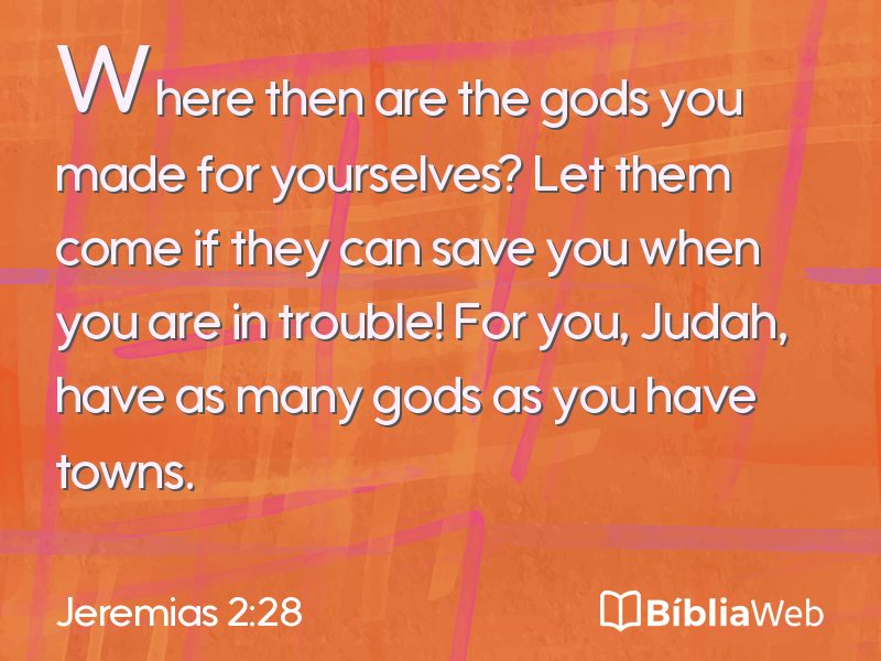 Jeremias 2:28 em imagem para compartilhar