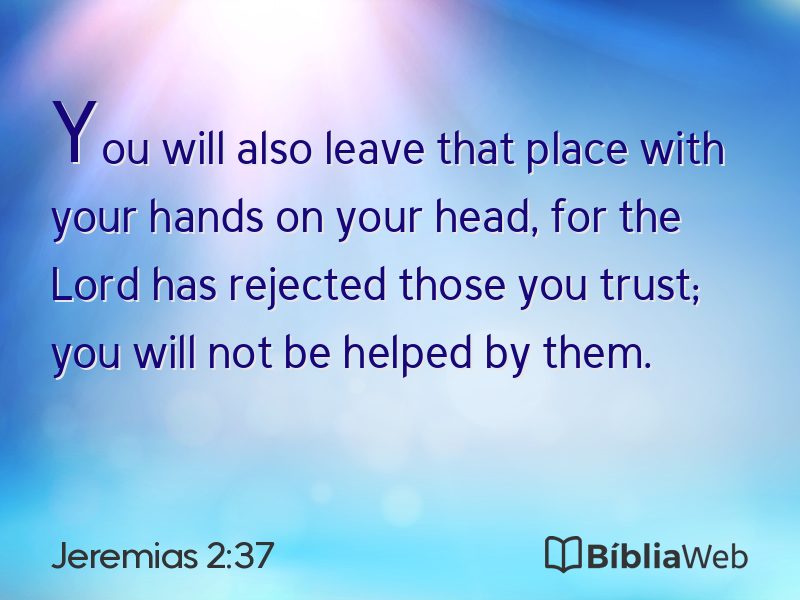 Jeremias 2:37 em imagem para compartilhar