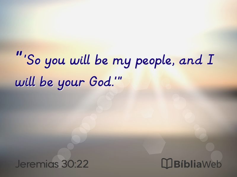 Jeremias 30:22 em imagem para compartilhar