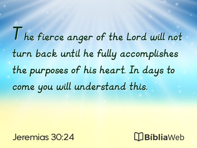 Jeremias 30:24 em imagem para compartilhar