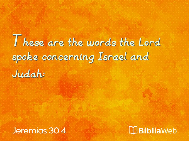 Jeremias 30:4 em imagem para compartilhar