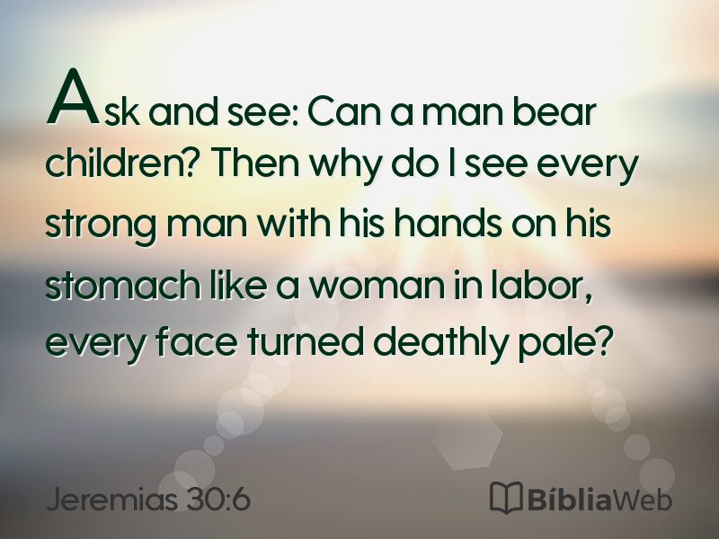 Jeremias 30:6 em imagem para compartilhar