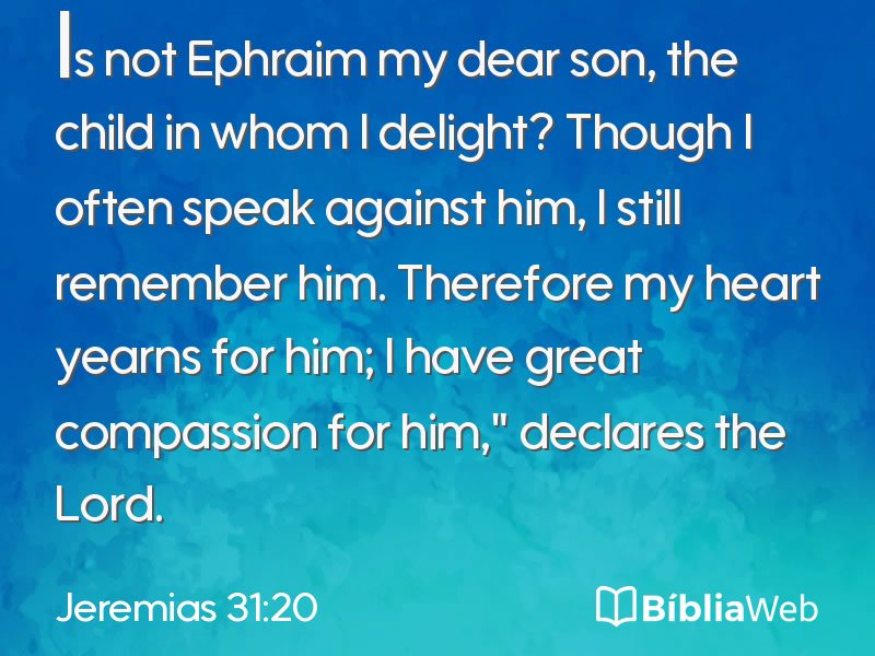 Jeremias 31:20 em imagem para compartilhar