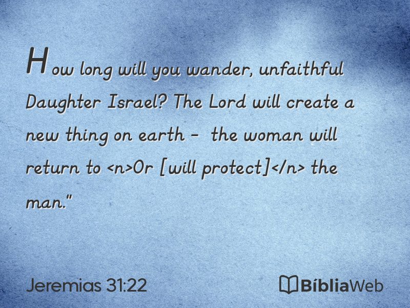 Jeremias 31:22 em imagem para compartilhar
