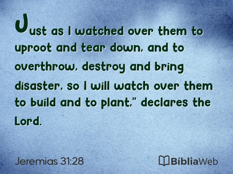 Jeremias 31:28 em imagem para compartilhar