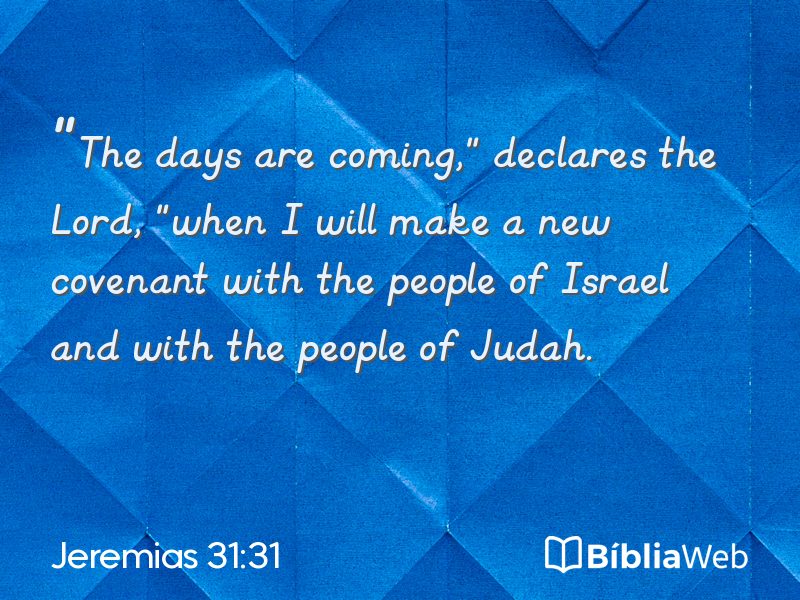 Jeremias 31:31 em imagem para compartilhar