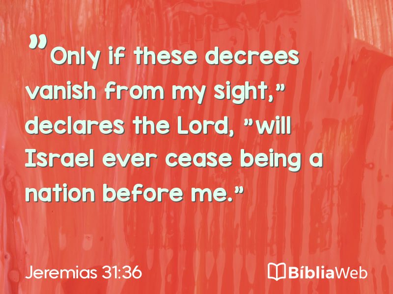 Jeremias 31:36 em imagem para compartilhar