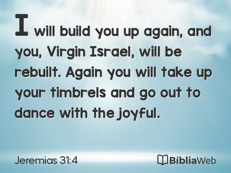 Jeremias 31:4 em imagem para compartilhar