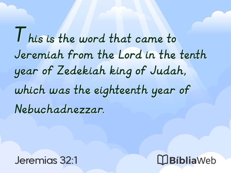 Jeremias 32:1 em imagem para compartilhar