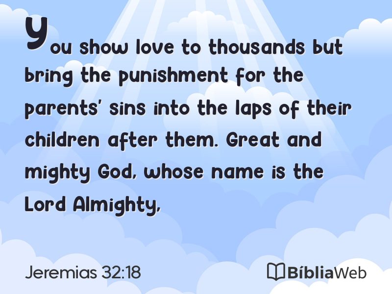 Jeremias 32:18 em imagem para compartilhar
