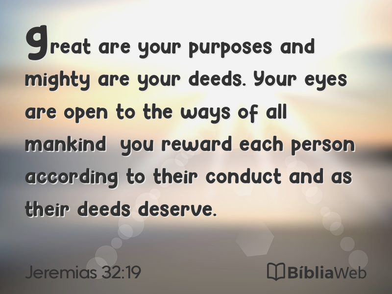 Jeremias 32:19 em imagem para compartilhar