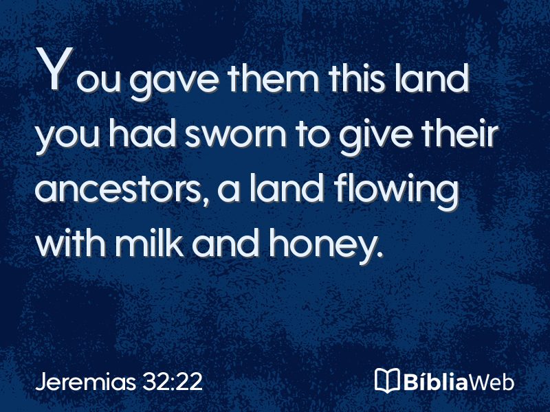 Jeremias 32:22 em imagem para compartilhar