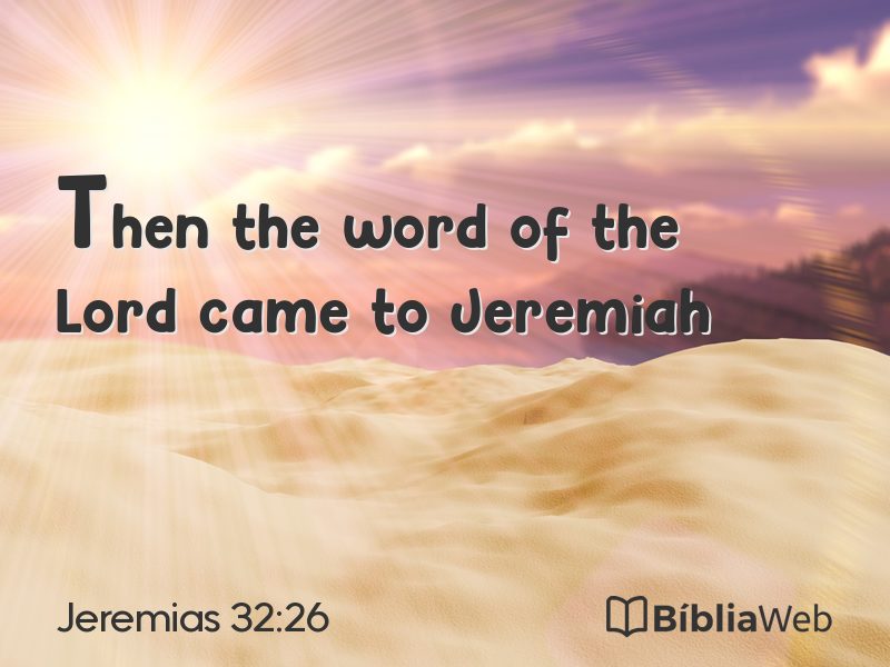 Jeremias 32:26 em imagem para compartilhar