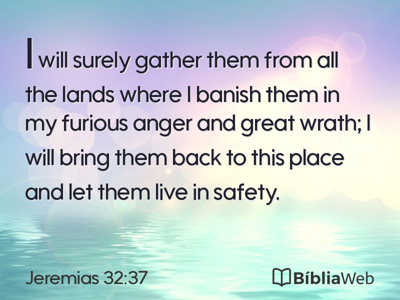 Jeremias 32:37 em imagem para compartilhar
