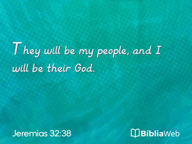 Jeremias 32:38 em imagem para compartilhar