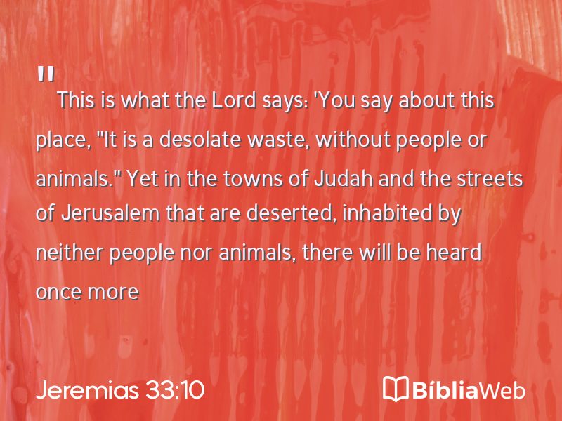 Jeremias 33:10 em imagem para compartilhar