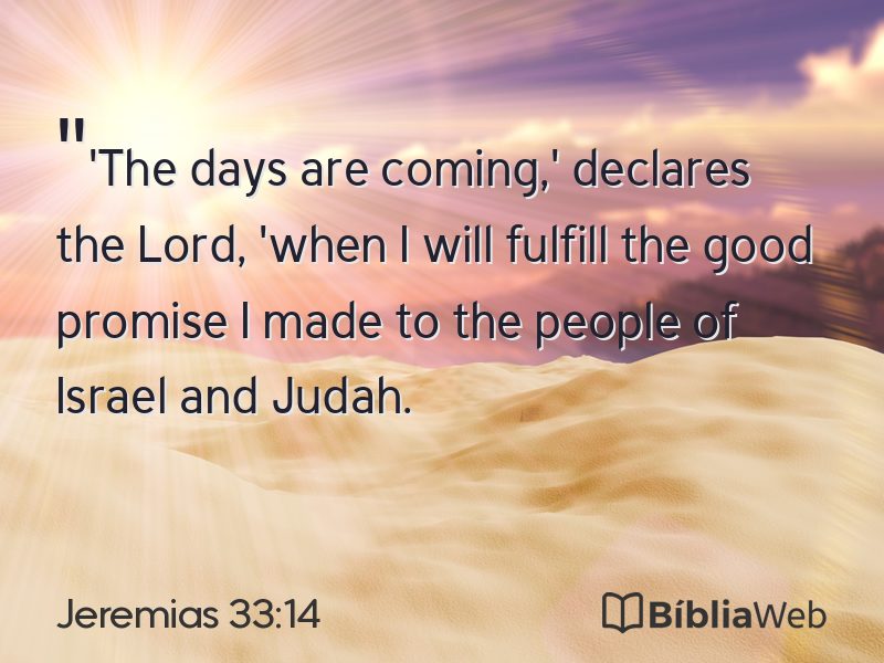 Jeremias 33:14 em imagem para compartilhar