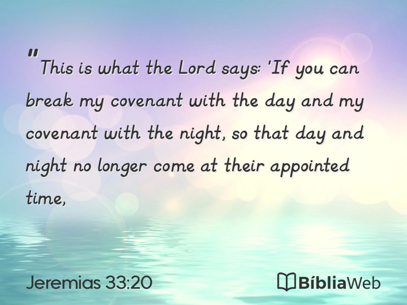 Jeremias 33:20 em imagem para compartilhar