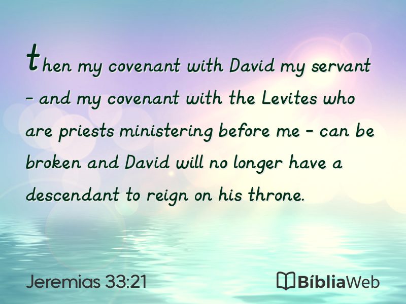 Jeremias 33:21 em imagem para compartilhar